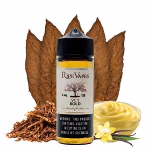 خرید جویس تنباکو کاستارد و بادام تلخ رایپ ویپز - Ripe Vape Vct Bold 120ml