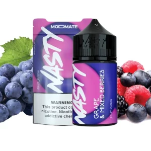 خرید جویس انگور بلوبری و تمشک نستی  -  NASTY MODMATE GRAPE MIXED BERRIES 60ml