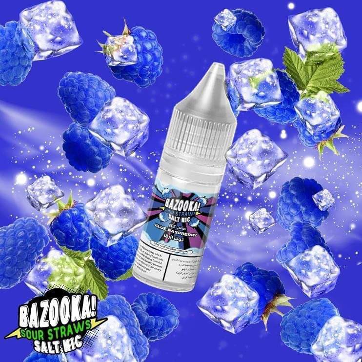 بهترین سالت های تابستانی بازوکا برای پاد - BAZOOKA SALT BLUE RASPBERRY ICE