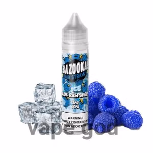 خرید جویس تمشک آبی یخ بازوکا – BAZOOKA BLUE RASPBERRY ICE 60ML