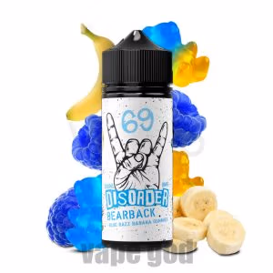 خرید جویس پاستیل تمشک و موز ویپ دیستلری - Vape Distillery DISORDER BEARBACK 120ml