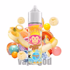 خرید جویس آدامس بادکنکی موز یخ دکتر ویپز – Dr.Vape BUBBLEGUM KINGS BANANA ICE 60ml