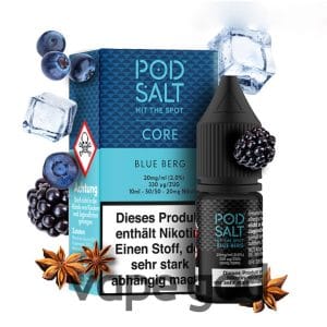 خرید سالت بلوبری تمشک پاد سالت 30 میل - Pod Salt BLUE BERG 30ML