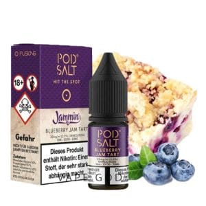 خرید سالت بلوبری مربا تارت پاد سالت - Pod Salt Blueberry Jam Tart 10ml