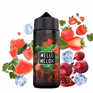 خرید جویس هندوانه توت فرنگی انار یخ سمز ویپ - Sams Vape MELLO MELON ICE 120ML