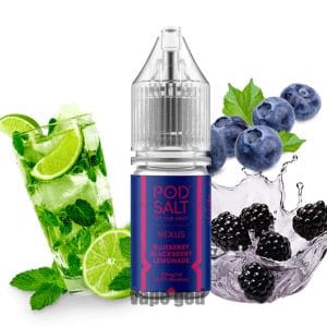 خرید سالت بلوبری تمشک سیاه لیموناد پاد سالت - Pod Salt BLUEBERRY BLACKBERRY LEMONADE 30ML