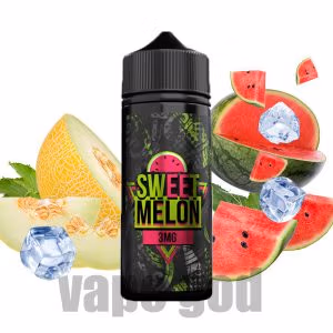 خرید جویس هندوانه طالبی یخ سمز ویپ - Sams Vape Sweet Melon ICE 120ML