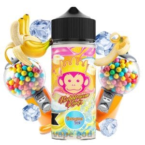 خرید جویس آدامس بادکنکی موز یخ دکتر ویپز - Dr.Vape BUBBLEGUM KINGS BANANA ICE 120ml