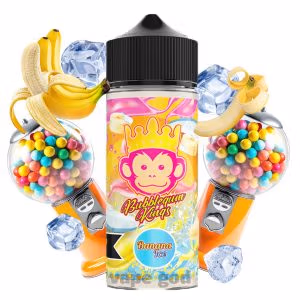 خرید جویس آدامس بادکنکی موز یخ دکتر ویپز - Dr.Vape BUBBLEGUM KINGS BANANA ICE 120ml