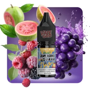 سالت انگور تمشک گوآوا لاست ویپ – Lost Vape grape Berries Guava 10 ML