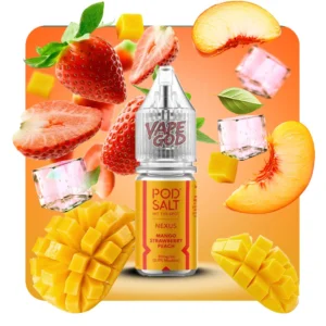 سالت هلو انبه توت فرنگی یخ پاد سالت 30 میل – Pod Salt MANGO STRAWBERRY PEACH ICE 30ML